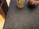 金团(jintuan)乌金石茶盘大号整块天然石头茶海黑金石制茶台套装家用简约茶具托盘紫铜色金属框包边 火烧版【快速排水】50*30 实拍图