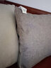 南极人（Nanjiren）加厚亚麻纯色抱枕简约客厅沙发靠垫汽车办公室腰枕床头大靠枕腰垫 气质灰(加厚素色亚麻) 50X50cm抱枕套（含芯） 实拍图