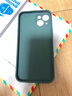 阿斯汀（ATHDDIN） 新款iPhone苹果系列型号手机壳硅胶软壳纯色直边精孔 带苹果标 暗夜绿【纯色硅胶壳+膜】 苹果13 实拍图