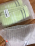 三利 毛巾家纺 纯棉柔软吸水洗脸面巾单条装 34×71cm 绿色 实拍图