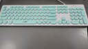 雷迪凯  机械手感键盘可爱女生 键盘鼠标有线套装 台式笔记本电脑办公键鼠套装 USB复古朋克键盘 单键盘-少女粉色 实拍图