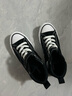 Converse匡威儿童帆布鞋小童新款春秋款男童女童魔术贴中帮帆布鞋 黑 34 【建议脚长21cm】 实拍图