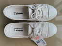 回力（Warrior）官方帆布鞋女鞋秋季百搭低帮板鞋子女士学生运动休闲小白鞋白色38 实拍图