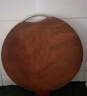 标龙【整木切割】乌檀木砧板实木菜板整木案板面板切菜板擀面板刀板 整木圆形直径36cm×3cm(3-4人用) 实拍图