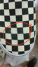 VANS范斯童鞋官方 Slip-On棋盘格亲子款舒适一脚蹬中大童帆布鞋 黑白棋盘格 31码 实测内长19.5cm 实拍图