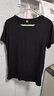 续点 短袖t恤男 纯色运动夏季休闲紧身圆领上衣白色修身衣服男士T恤衫 黑色+宝蓝（两件装） XL (175) （135-150斤左右） 实拍图