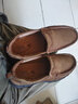 骆驼动感休闲鞋男皮鞋套脚男鞋户外鞋登山鞋男旅游鞋男皮面磨砂皮工装鞋 浅棕 40 实拍图