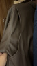 伊芙丽（eifini）美拉德穿搭大口袋皮质工装感夹克外套女2024秋装通勤上衣 咖啡 155/80A/S 晒单实拍图