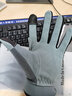 OZERO奥哲户外骑行手套夏季舒适透气轻薄自行车单车登山防晒触屏防滑 【灰色】真皮材质-吸汗透气 L 实拍图