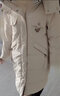 雅鹿长款羽绒服女士2025年新款韩版宽松加厚冬季鸭绒时尚保暖连帽外套 白色 S （推荐80-100斤） 实拍图