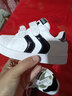 ABC KIDS童鞋男童鞋2025冬季新款儿童运动鞋板鞋革面透气贝壳头女童小白鞋 春秋革面白黑 26 实拍图