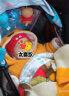 贝娜茜婴儿帽子秋冬款男宝宝女可爱小老虎双层加厚毛线帽新生儿套头帽护耳 MX831-红色 帽子+围脖 0-18个月（37-48CM） 实拍图