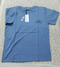 浪古 LAWKUL夏季纯棉短袖T恤男士半袖半截袖体恤打底衫男装纯色加大码上衣服 深灰+雾蓝 XL 125斤下 实拍图