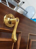 固安居 YASUI SOLID球型执手锁卧室内房门锁老式家用球形锁带把手金色球形门锁 金色.铜胆电脑匙.右内 锁边距60/70配两个规格锁舌 实拍图
