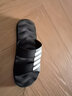 卡帝乐鳄鱼拖鞋男士休闲拖鞋浴室家居一字拖百搭凉拖鞋子 男 1492 黑白 43 实拍图