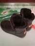回力雪地靴子男棉鞋冬季保暖加绒加厚中筒棉靴男士皮面防滑休闲鞋子男 黑色 【皮面搭扣】 44 实拍图