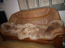 冬季羊毛沙发垫 欧式 真皮沙发垫 坐垫防滑 加厚 整张羊皮垫子组合贵妃毛绒沙发垫飘窗垫毯 豆沙色 澳洲2p70*180cm 实拍图