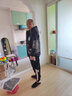卡度顿 加绒套装男秋冬季韩版潮流套装休闲运动服搭配一套男士外套男嘻哈青少年外套两件套工装裤时尚男装潮 黑灰色-套装男潮流休闲运动工装裤两件套 XL-(男款长袖上衣搭配长裤子两件套装) 实拍图