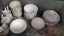 mornenjoy碗碟餐具套装碗筷 景德镇陶瓷高档北欧式碗盘碗具 天香锦簇60件豪华实用配土耳其煲 实拍图