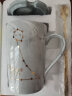 布丁瓷艺 大理石纹北欧ins陶瓷杯子男女情侣水杯星座马克杯带盖勺咖啡杯 双鱼座-普通包装 实拍图