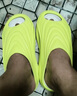 亚束2025运动拖鞋男厚底增高防滑户外踩屎感凉拖减震夏季外穿破茧系列 荧光绿【可拆卸内胆】 44-45 【43-44码脚拍这个】 实拍图