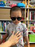 飞行宝宝（BABIATORS） 儿童太阳镜宝宝防晒墨镜男女童爱心眼镜婴幼儿防紫外线1-6岁柔软 keyhole系列 气质黑 3-5岁 实拍图