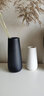 枔北 陶瓷花瓶花艺装饰摆件 日式轻奢高级感插花水养瓷器客厅装饰品 思慕黑色大号花瓶(高约27厘米) 尺寸参考详情 实拍图
