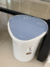 茶花（CHAHUA）茶渣桶塑料排水桶茶叶垃圾桶功夫茶具圆形茶桶茶叶过滤水桶 浅蓝色1个 实拍图