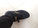 安踏运动鞋男鞋子男士秋冬季款皮网面拼接软底轻便减震跑步训练徒步鞋 【轻质皮面】安踏白/淡灰-4 42.5 实拍图