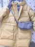 戴维贝拉（DAVE＆BELLA）儿童羽绒服中长款连帽上衣加厚男童外套冬装新款保暖中大童衣服 黄色【现货】 120 cm（建议身高110-120cm） 实拍图