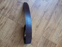 皮带男士真皮不带头自动扣无夹层头层纯牛皮裤腰带无头皮带条青年 中年3.5cm自动扣无头皮带 鳄鱼纹咖啡色 实拍图