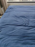 洁丽雅 纯棉床单 轻奢纯色床单床上用品双人床裙 格利斯-蓝230*250cm 晒单实拍图