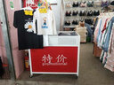Boelter促销台超市促销车特卖花车甩货车商场服装店理货车地摊展示架堆头 升级款白栏大号 实拍图