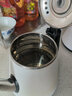 黍鱼适配美菱（MeiLing）茶吧机烧水壶配件大全304不锈钢茶台饮水机电热水壶 白色304包胶防烫款 默认1 实拍图