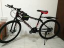 麦希山地折叠自行车成年男女赛车越野变速一体轮双减震学生单车通勤车 麦希路虎-六刀旗舰 白色 24寸27速 实拍图