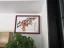古客新中式电表箱装饰画餐厅挂画液压上翻配电箱画客厅遮挡画弱电箱 事事如意 80*60cm田园柚木色框【可遮盖70*50电箱】 实拍图