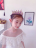 蓝莓兔儿童皇冠头饰公主紫色宝石发卡女童发箍小女孩发饰头箍发夹子王冠 皇冠-紫钻 实拍图