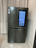 LG640升十字对开门中门自动制冰机透视窗冰箱 家用大容量风冷无霜节能电脑温控变频压缩机纯平嵌入式 【2024款敲一敲制冰机】白F664MEH95D 实拍图