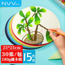 NVV 180g圆形卡纸15色白色黑色25cm加厚硬纸手工折纸纸彩纸幼儿园儿童美术画画纸30张/包 BQ-Y25-15 实拍图