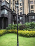 凯优美（KAIYOUMEI） 欧式复古庭院灯 小区别墅花园 草地灯 铝材防锈 路灯 户外防水景观灯杆 大花边/高3.0米黑色（接电款+LED灯泡） 晒单实拍图