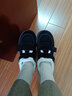 热风（Hotwind）女鞋雪地靴加绒保暖勃肯鞋居家通勤秋冬新款外穿魔术贴乐福鞋棉鞋 01黑色 35 (225mm) 实拍图