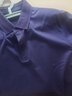 布先生纯棉男士短袖t恤商务翻领上衣吸汗透气丝光棉男装AT10153 深海蓝 XL (180) 实拍图