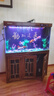 闽江大型新中式客厅家用落地鱼缸水族箱办公室招财免换水底滤龙鱼缸 【4代】酸枝木 【4代精英款】120长*45宽*153高送豪华套餐 实拍图