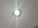 欧普照明（OPPLE）LED嵌入铝材射灯无可视频闪背景装饰射灯 铂钻系列金属款 4W银色暖白光 LTH0104004 实拍图