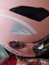 戈凡电动摩托车头盔男女士3C认证安全帽四季款电瓶车机车成人冬季头盔 K7围脖款粉色 实拍图