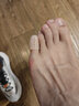 旅途漫步 脚趾受伤保护套脚趾防磨套柔软硅胶护指套脚趾头防鸡眼套透气 白色带孔 小号4个【用于小脚趾】 实拍图
