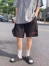 栢斐荻（BYPHYTEE）休闲裤男夏季工作裤男直筒耐磨休闲裤男工地工装裤子男加肥松紧腰 K53直通黑色常规 XL 实拍图