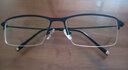 汉（Han Dynasty） 近视眼镜框男女款半框防蓝光辐射眼镜架轻盈光学配镜成品 4933 哑青色（枪灰） 配1.56防蓝光镜片0-400度 实拍图