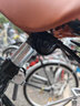 EG7自行车成人女士轻便单车通勤上班变速普通亲子复古男式 尊享【实心胎+不怕扎】变速-黑 24英寸【适合:145-165cm】 实拍图