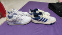 adidas ENTRAP休闲运动板鞋少年感复古篮球鞋女子阿迪达斯官方 白/蓝 35.5(215mm) 实拍图